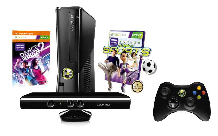 Consola Xbox 360 250 Gb Kinect Dance Cent 2 K Sports K Adv